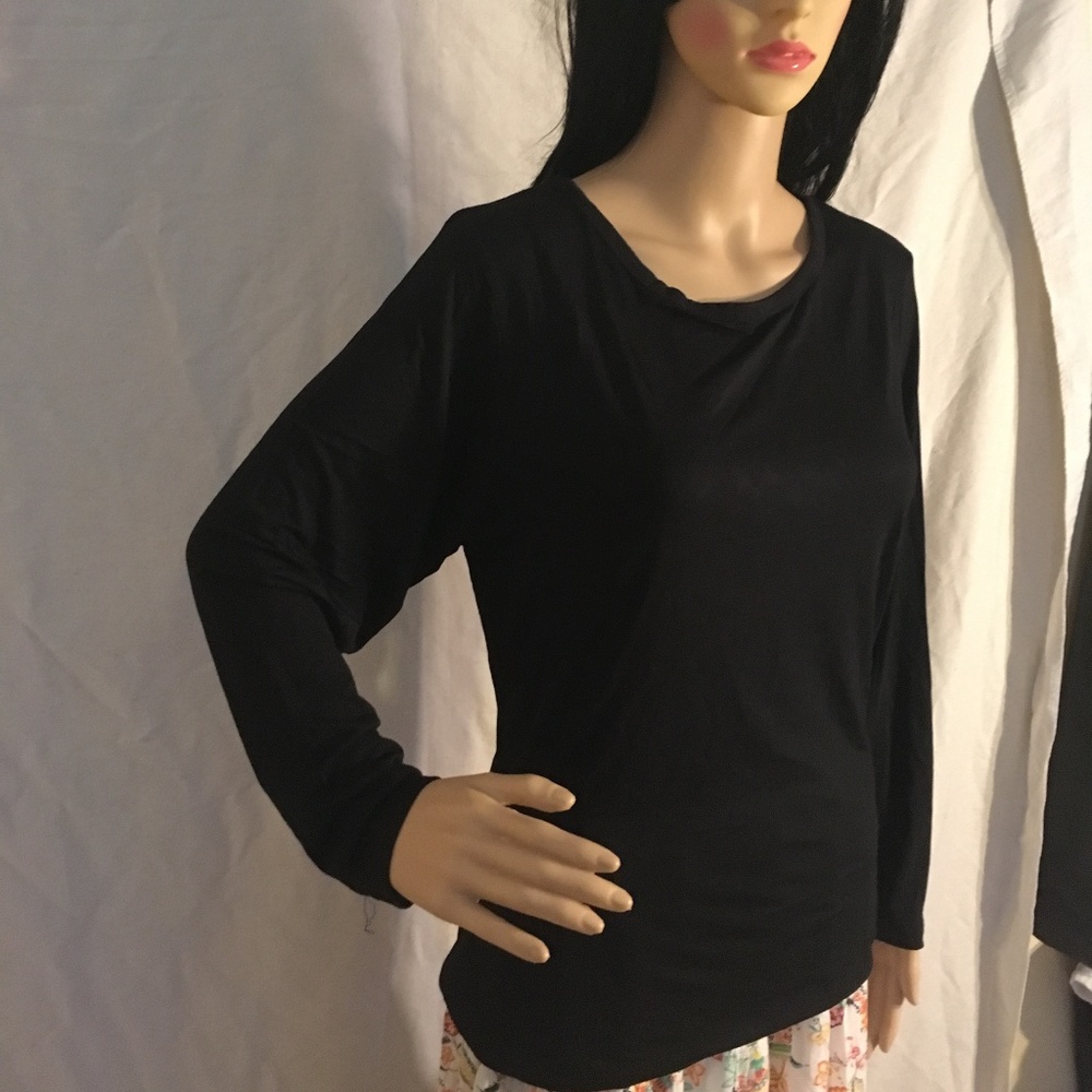 Carol Vee Black Long Sleeved Top - Picture 3 of 4